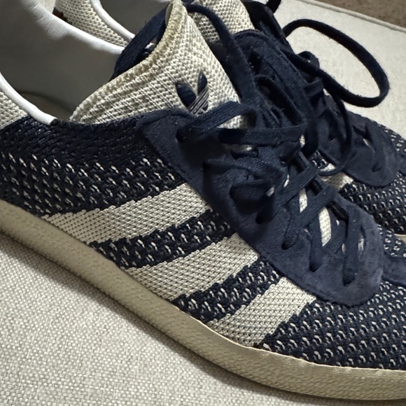 Adidas Gazelle Primeknit Sneaker-Mens 7.5-Blue/White-GUC - Picture 16 of 16